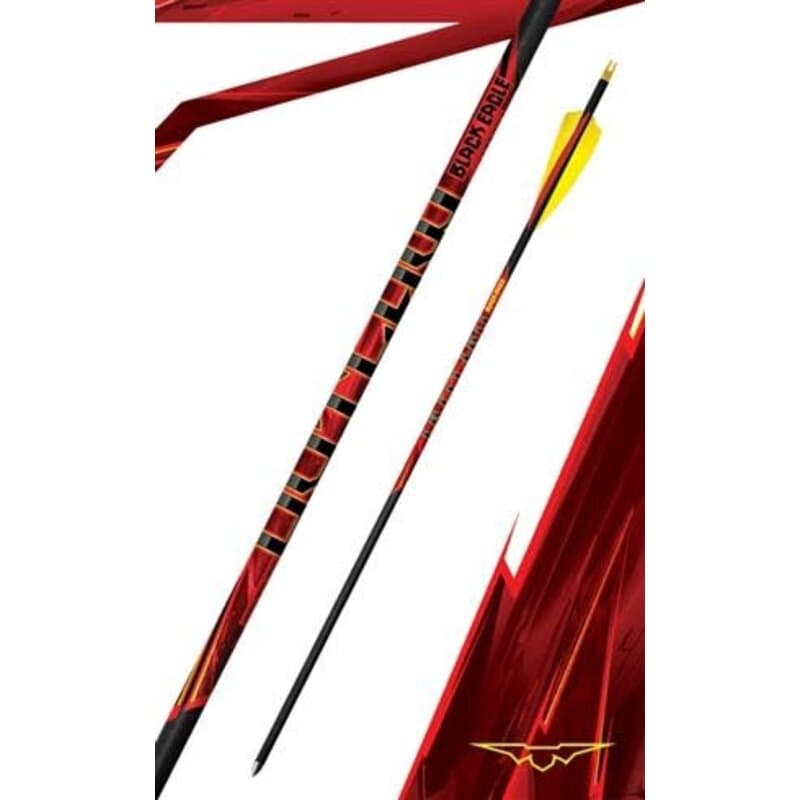 Black Eagle Outlaw Feather Fletched Arrows 500 (6 Pk)