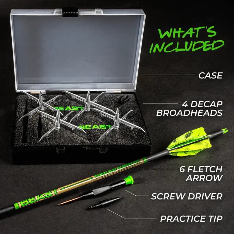 Bowmar Archery Beast DEcapper 4" 165 gr (4pk)